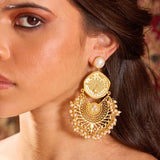 MOR COIN PEARL JHUMKA