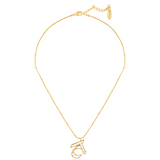 Polki Initial Necklace-T