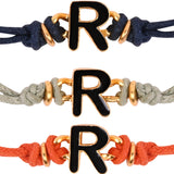 Black R Enamel Bracelet