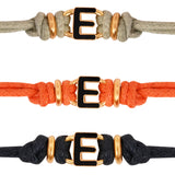 Black E Enamel Bracelet