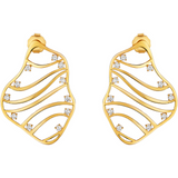 Flow Wave Diamond Earring