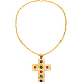 MALIAKA ARORA - Mob Wife Studded Cross Choker