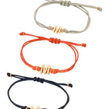 White M Enamel Bracelet