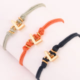 White L Enamel Bracelet