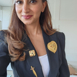 Mob Wife Studded Dagger Brooch