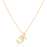 Polki Initial Necklace -A