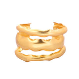 Gold Triple Cuff