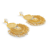 MOR COIN PEARL JHUMKA