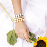 Bohême Beads Howlite Ball Bracelet