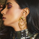 Fluid Trio Wave Earrings