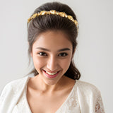 Gold Oval Rhinestone Hairband
