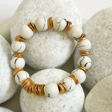 Bohême Beads Howlite Ball Bracelet