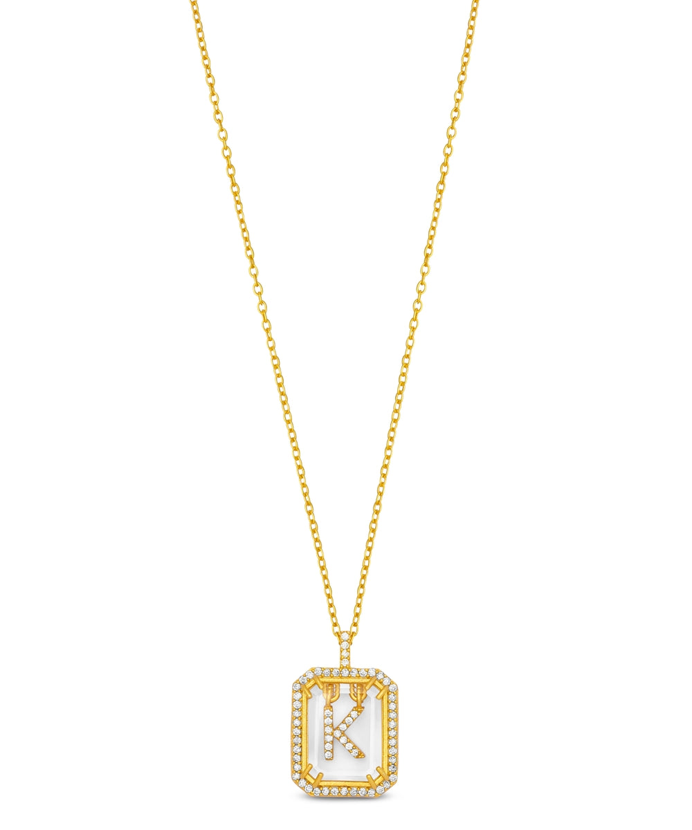 Diamond Initial Necklace