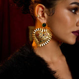 Mob Wife Heart earring and cuff Combo