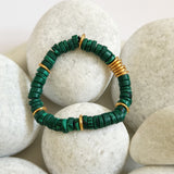 Bohême Beads Malachite Bracelet