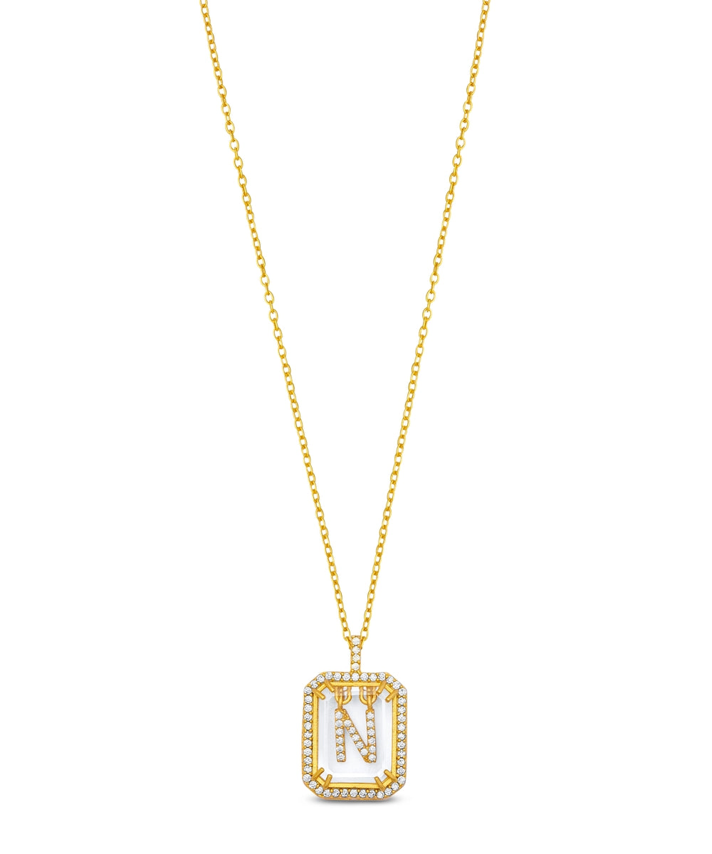 Diamond Initial Necklace