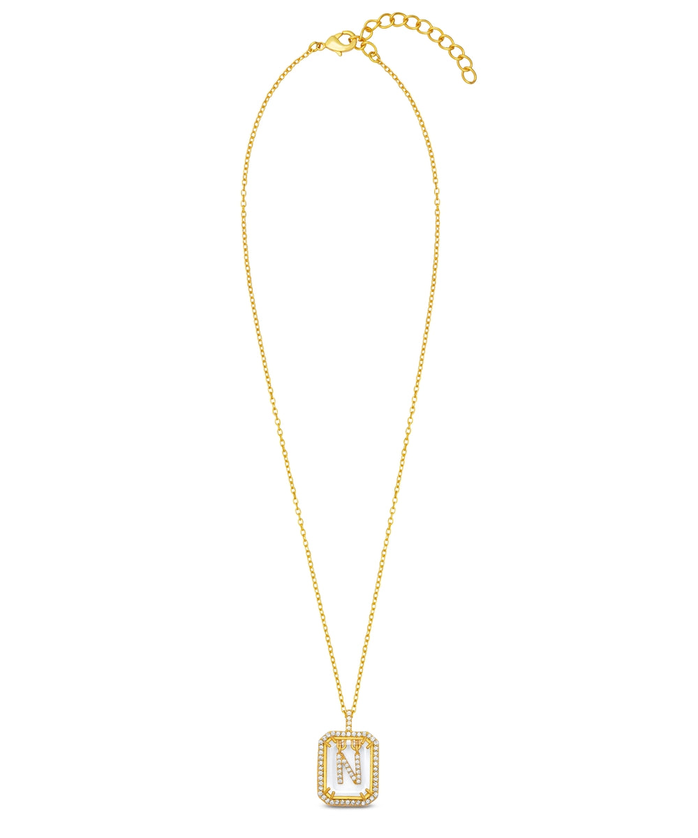 Diamond Initial Necklace