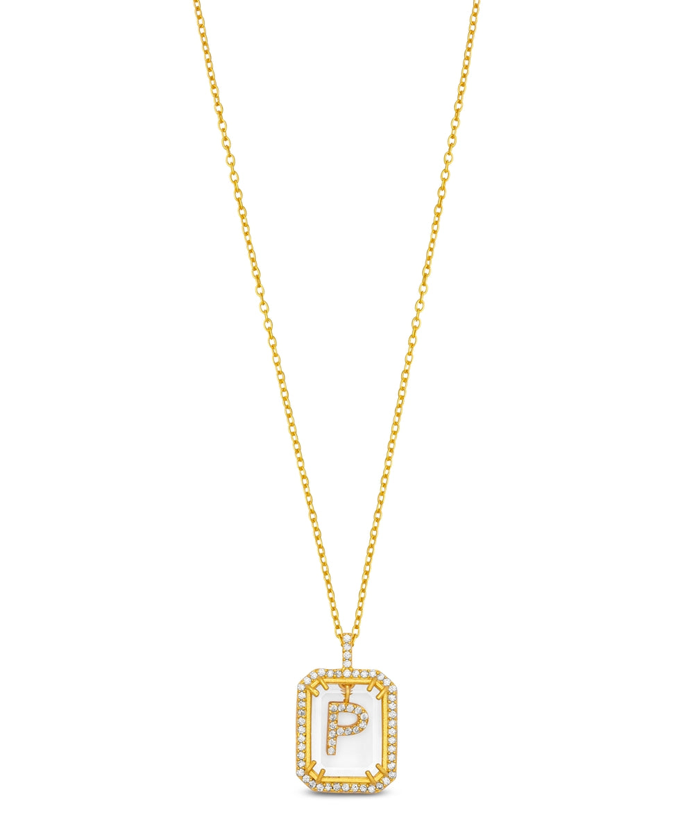 Diamond Initial Necklace