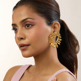 Amour Heart Gold Earrings