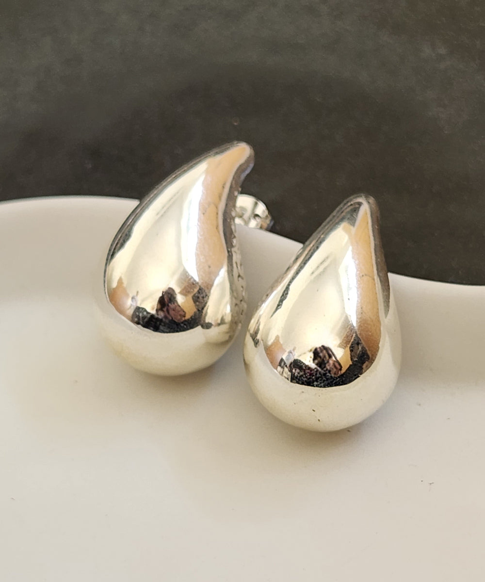 Bold Silver Mini Earrings