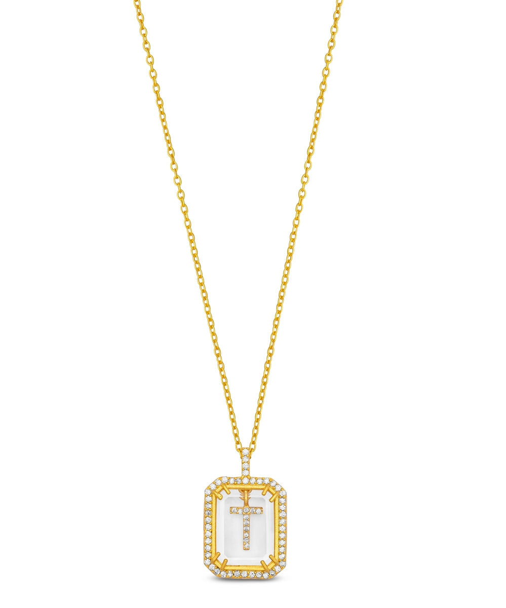 Diamond Initial Necklace