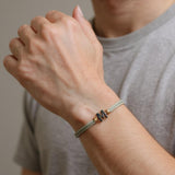 Black M Enamel Bracelet
