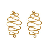 Kiara Gold Long Earrings