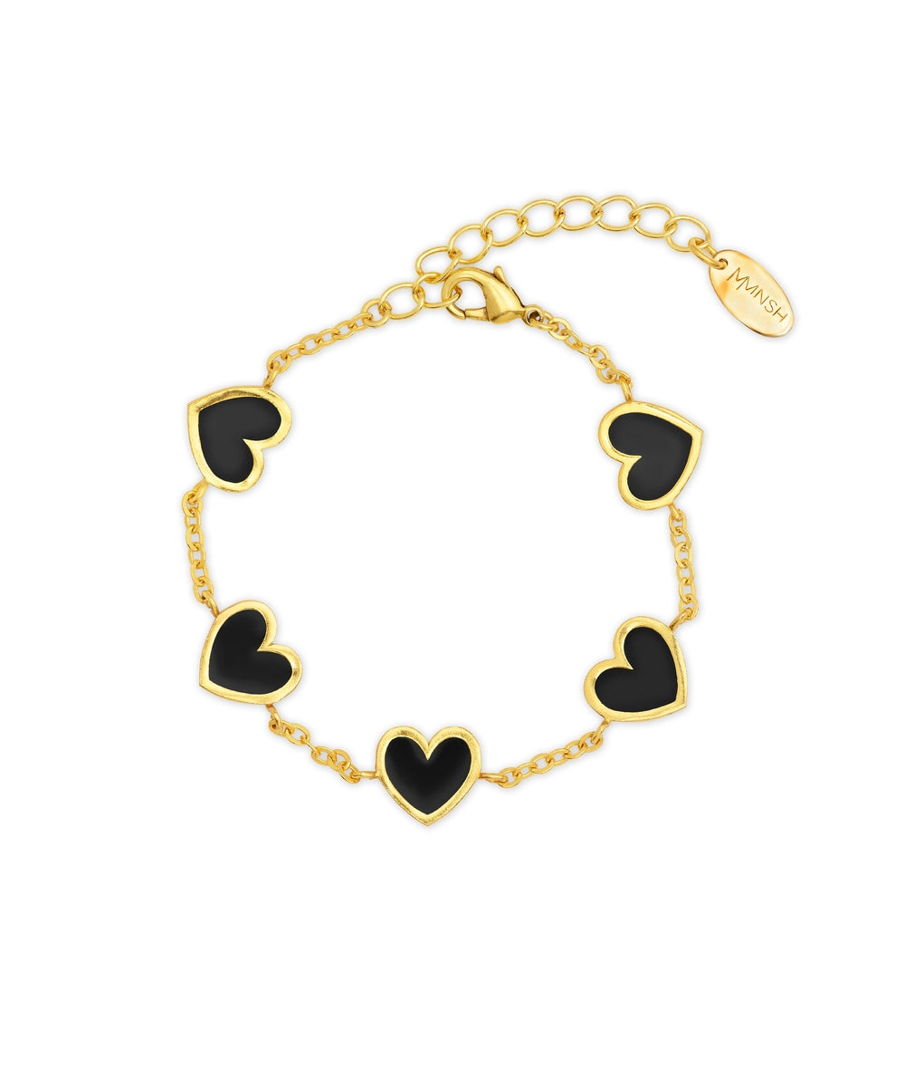 Black Heart Bracelet