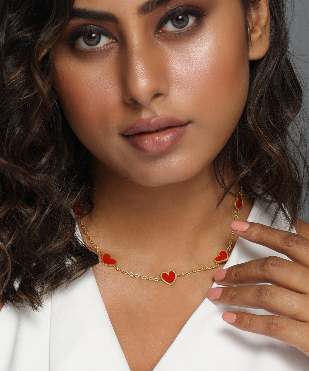 Red Heart Necklace