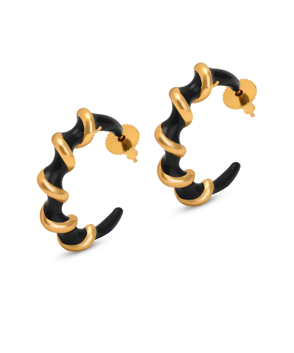 Black and Gold Candy Hoop
