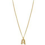 AMYRA DASTUR - Minimalistic Initial A Necklace