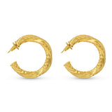 Oro Texture Hoops