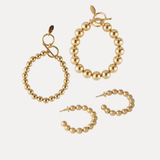 Audrey Hoops And Bracelet Combo