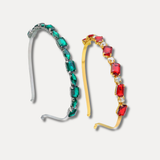 Rhinestone Hairband Combo Of 2
