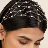 Rhinestone Jaal HEAD Harness (Silver)