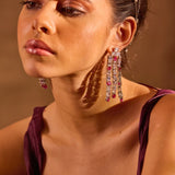 Waterfall Ruby Earring