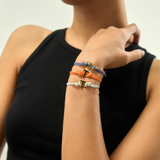 Black T Enamel Bracelet