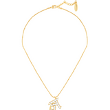 Polki Initial Necklace -N