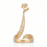 Shahi Sparkle CZ Hathphool in gold
