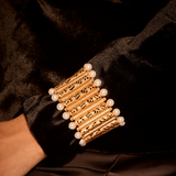 Rosette Pearl Bracelet