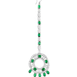 Garden of Green Maang Tika