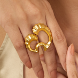CORAL WAVE RING
