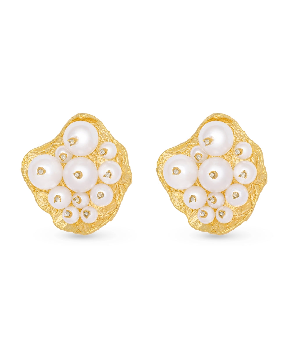 Pearl Diamond Earring