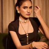 Pearl Rosette Lariat