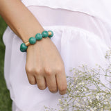Bohême Beads Malachite Ball Bracelet