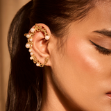 Rosette Pearl Ear Climber