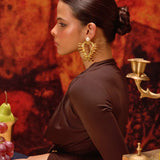 Amour Heart Pearl Earrings