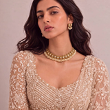 Pearl Temple Necklace Set