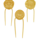 Coin Hair Pin Set of 3