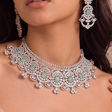 Mint Blossom Choker Set